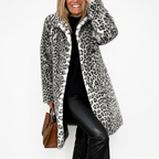 WildFierce™ Leopard Mid-Length Jacket — Ignite Confidence with Lightweight, Cozy Warmth That Commands Attention