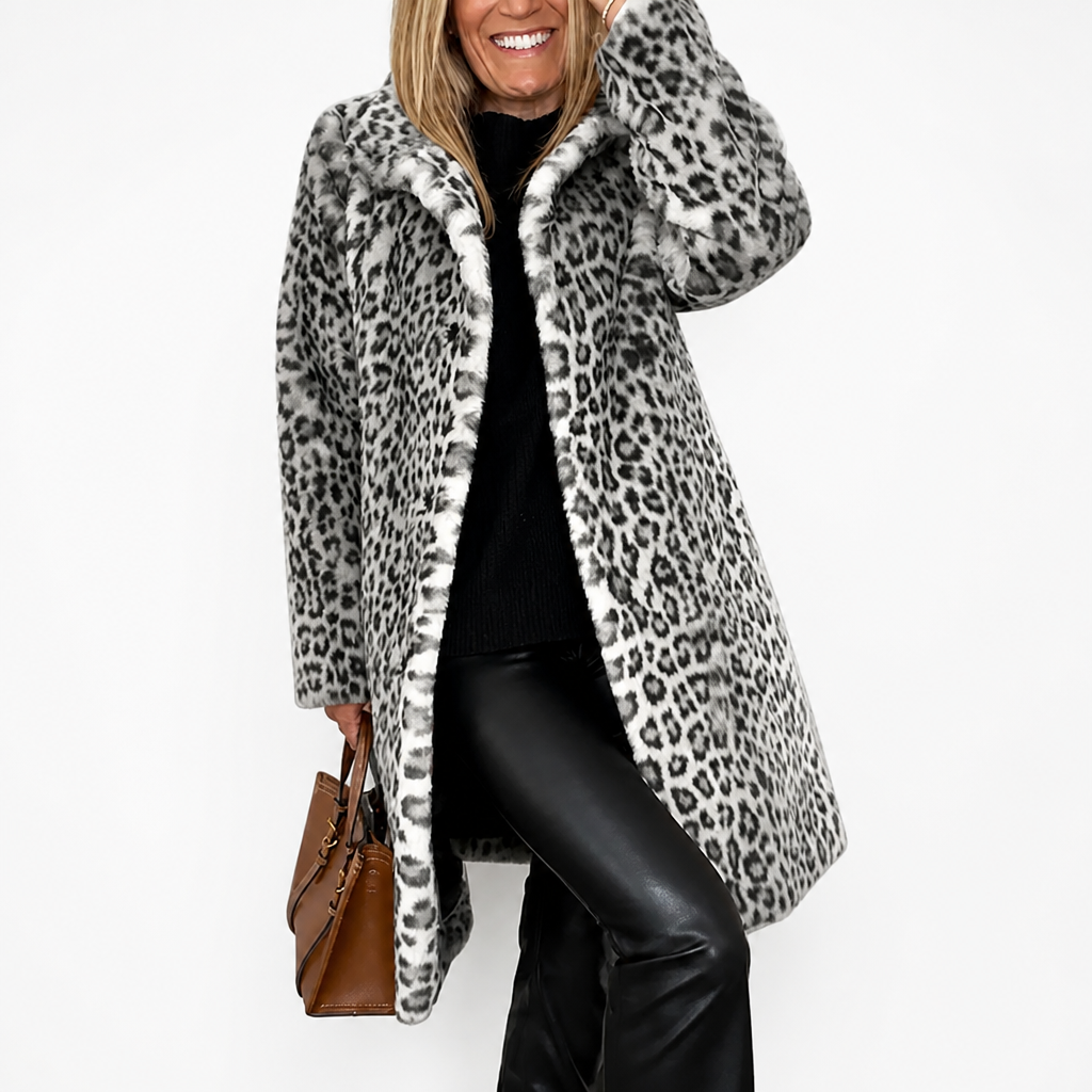 WildFierce™ Leopard Mid-Length Jacket — Ignite Confidence with Lightweight, Cozy Warmth That Commands Attention