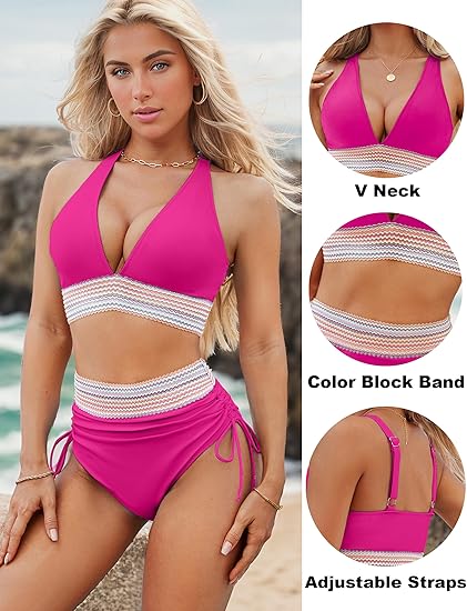 SilqueAura™ High Waisted Sculpting Bikini Set — Unleash Jaw-Dropping Curves and Confidence All Day Long