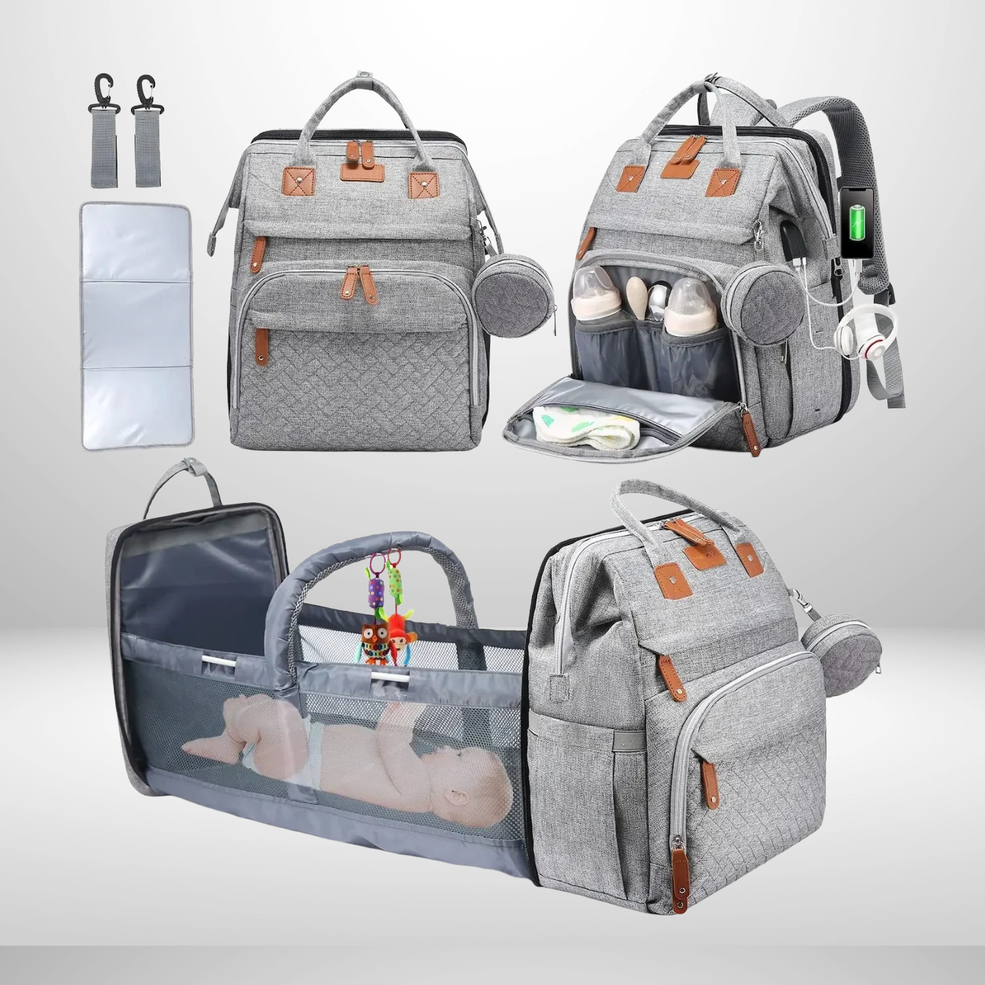 AuraNest™ — Effortless Control and Calm for Every Baby Adventure