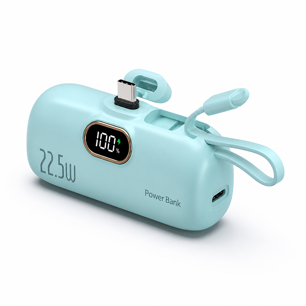 VoltEdge™ 5000mAh Mini Power Bank — Turbo Charge Your Freedom and Never Miss a Moment