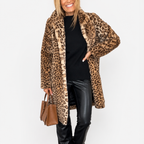 WildFierce™ Leopard Mid-Length Jacket — Ignite Confidence with Lightweight, Cozy Warmth That Commands Attention