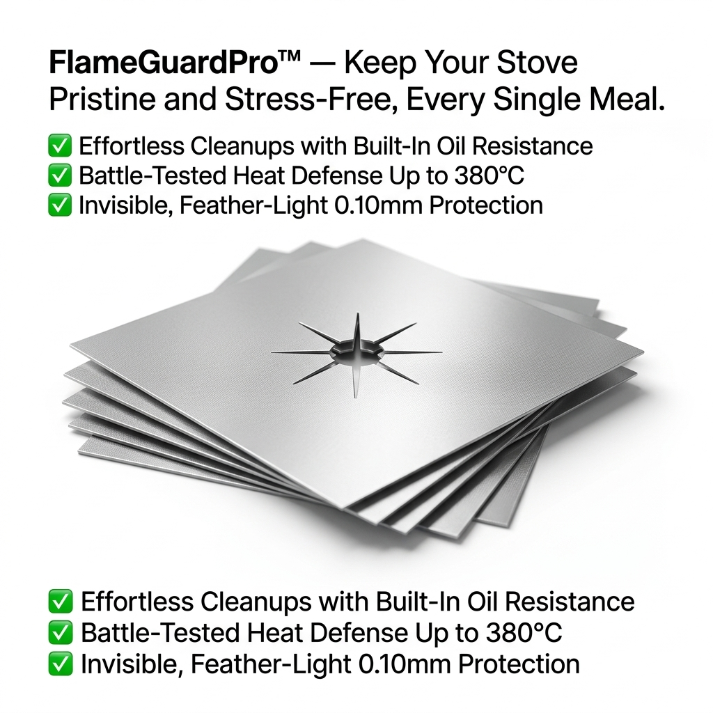 FlameGuardPro™ — Keep Your Stove Pristine and Stress-Free, Every Single Meal