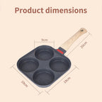 SunnySip™ 4-Cup Egg Frying Pan — Perfectly Cooked Mornings with Zero Stress and Effort