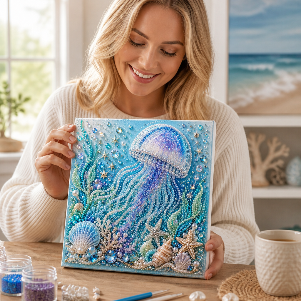 PearlWave™ Coastal Art Kit — Escape Stress and Create Stunning Ocean Treasures in 3D