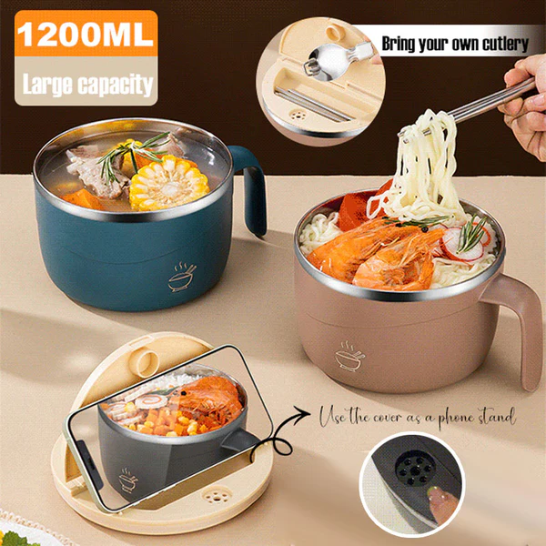 StellaBowl™ — Feast on Hot, Spill-Free Meals That Protect Your Hands Everywhere You Go
