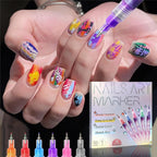 LumaFizz™ 12-Color Nail Art Pen Set — Ignite Bold, Head-Turning Nails That Showcase Your True Style