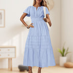 LuminaBelle™ Maxi Dress — Embrace Your Curves with Featherlight Freedom and Effortless Elegance