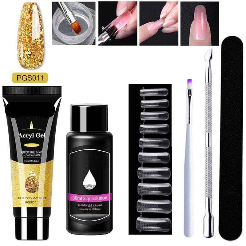 LustraVibe™ Nail Art 7-Piece Set — Salon-Quality Nails That Shine, Flex, and Protect Your Natural Beauty for Weeks