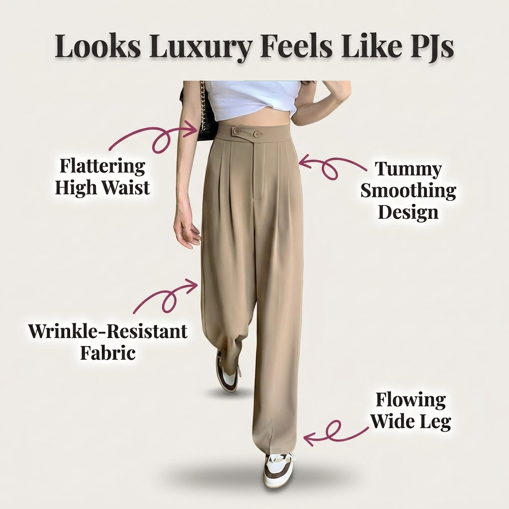 SerenVita™ Wide-Leg Pants — Instantly Sculpt a Slimmer, Graceful You That Turns Heads Everywhere
