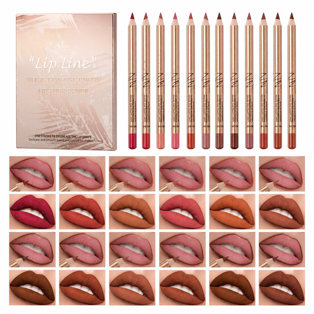 RadianceLine™ 12-Shade Lip Liner Collection — Lock In All-Day Bold Beauty Without a Single Smudge