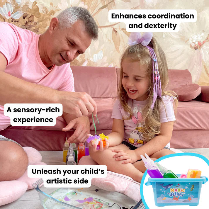 RambleJelly™ — Ignite Your Child’s Creativity with Safe, Squishy STEM Fun (4 colors/Set)