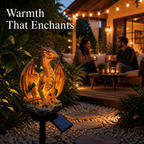 EmberMyst™ Dragon Sentinel — Ignite Your Nights with Cozy, Solar-Powered Dragon Magic