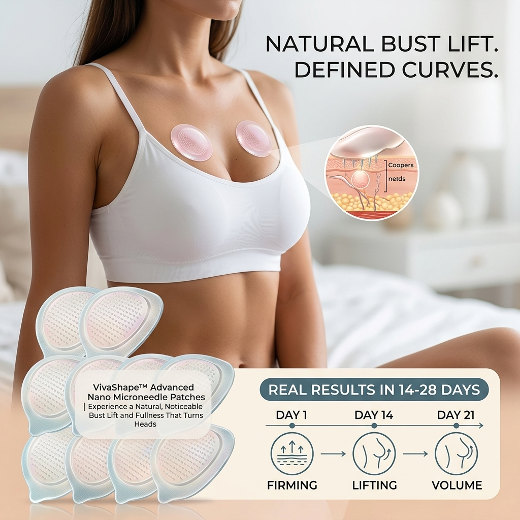 VivaShape™ Advanced Nano Microneedle Patch — Experience a Natural, Noticeable Bust Lift and Fullness That Turns Heads