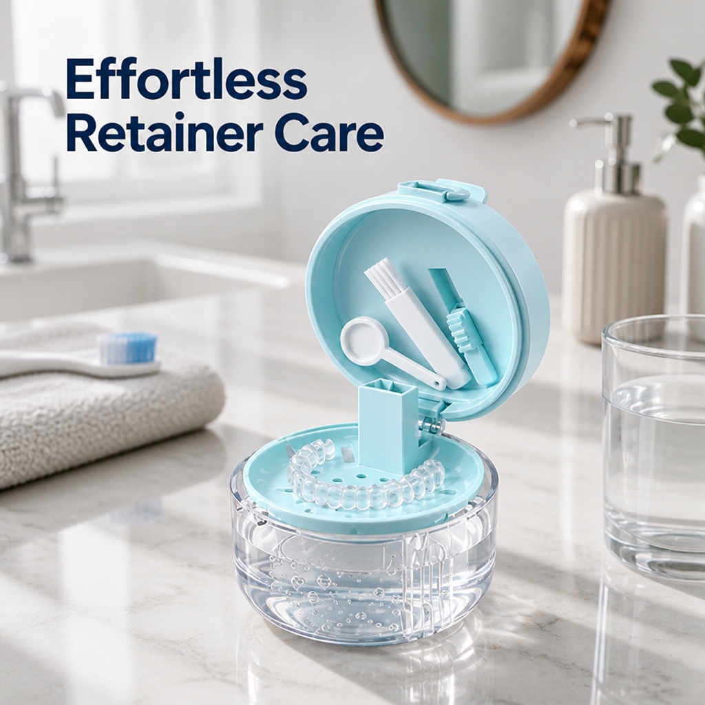 ClearGlide™ — Effortless Retainer Care That Keeps You Fresh, Clean, and Ready to Go