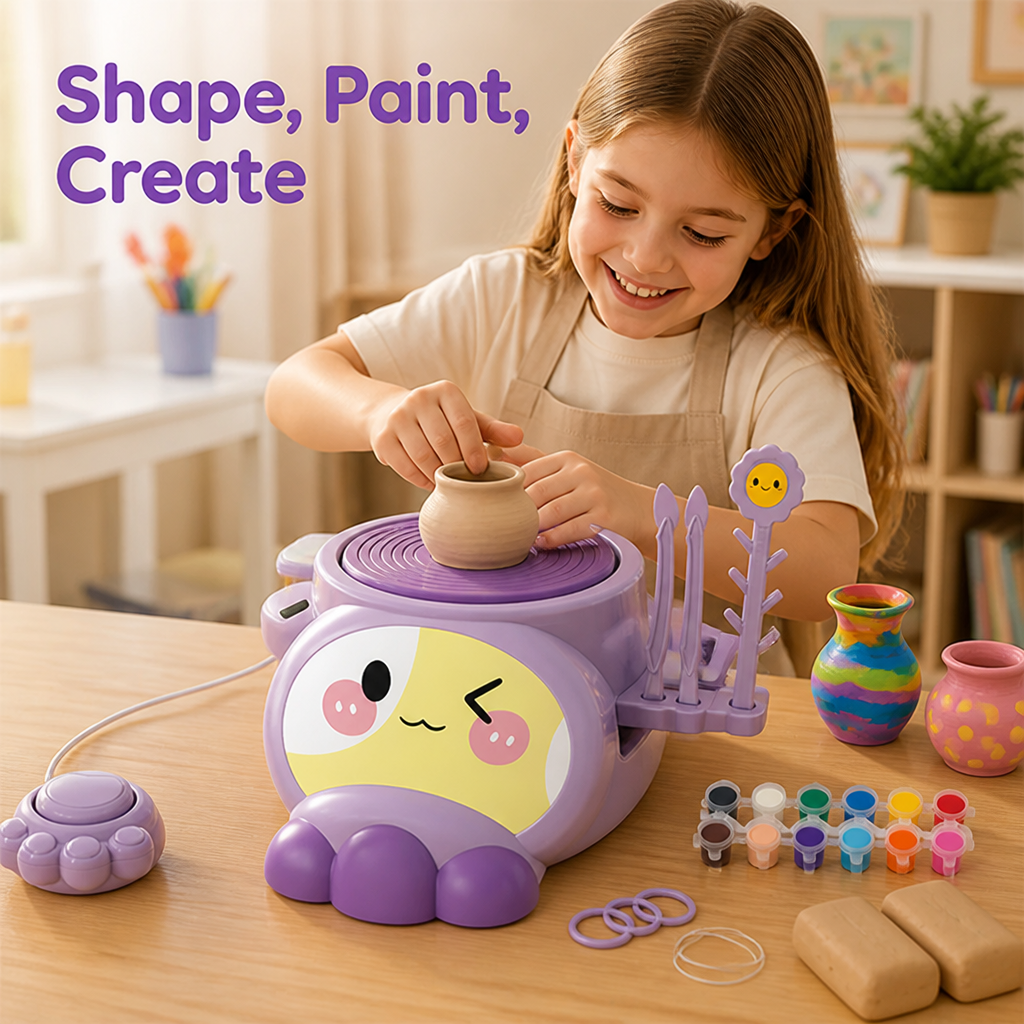 SilkSpin™ Clay Studio — Unlock Your Child’s Creative Confidence with Every Spin and Splash