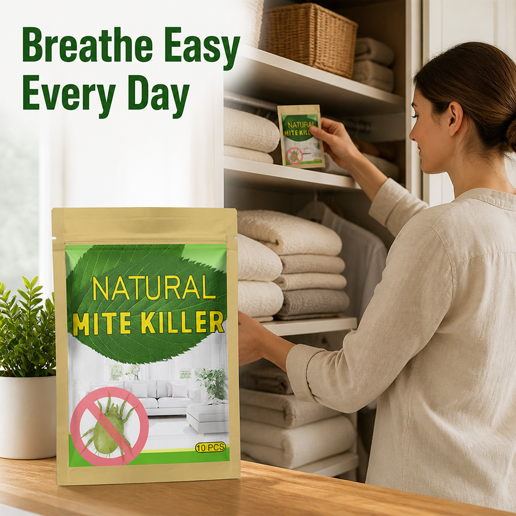 ViridiaShield™ — Breathe Easy with Gentle, All-Day Mite Protection