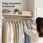 FlexiHold™ — Secure Any Space Instantly Without Drills or Damage