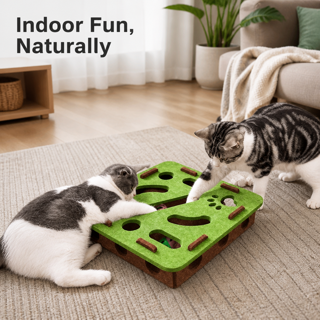 PounceNest™ — Turn indoor boredom into a happy hunt for your cat!