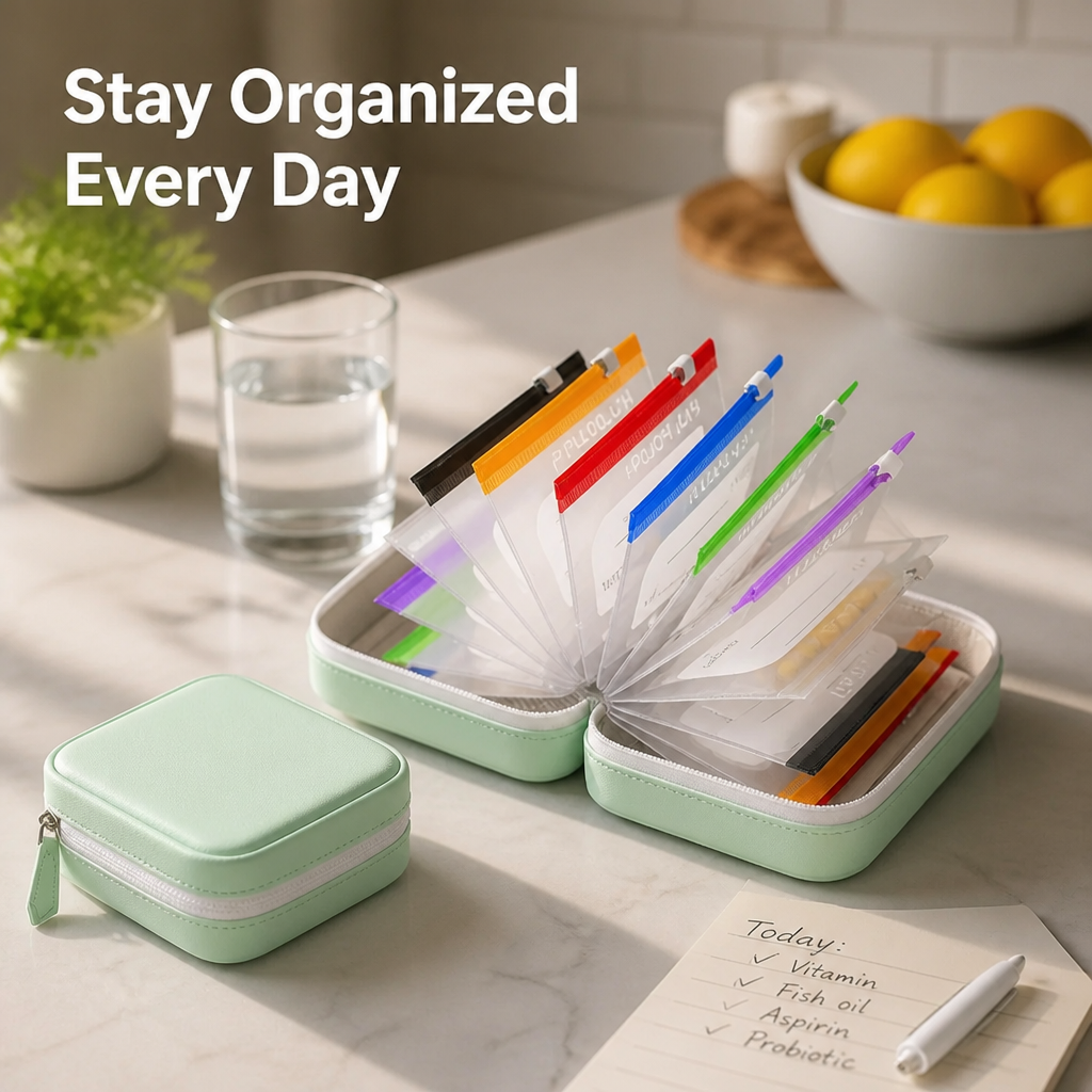ViviGuard™ Pill Organizer — Total Control and Confidence in Every Dose