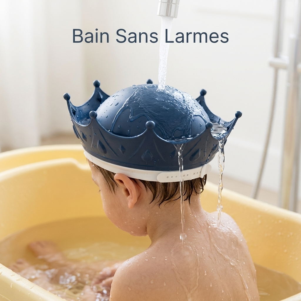 Tiaralu™ — Tear-Free Bath Time With a Fun Crown Shower Cap for Kids