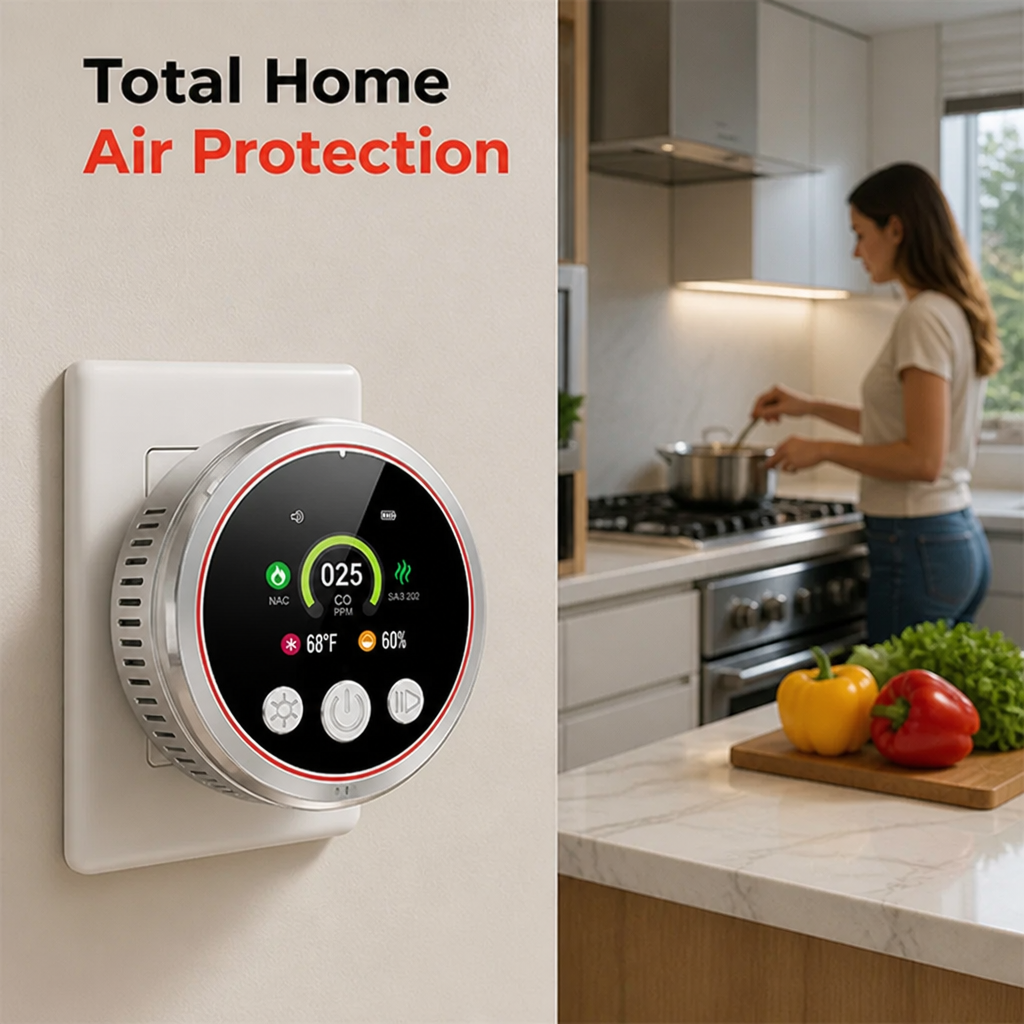 SafeguardSense™ — Never Worry Again with Total Home Air Protection and Instant Alerts