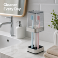 PureGuard™ Toothbrush Organizer — Keep Your Bathroom Fresh, Germ-Free, and Clutter-Free Every Day