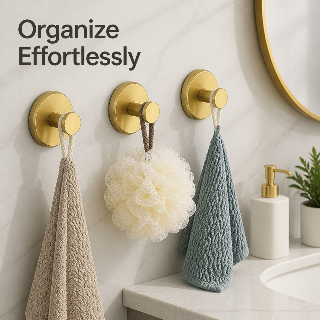 LumoHold™ Stainless Steel Suction Hooks — Instantly Transform Chaos into Pristine, Clutter-Free Bliss