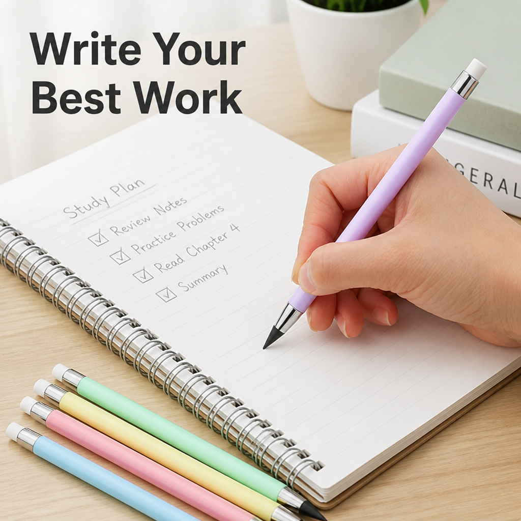 EnduraMark™ Precision Pencil — Unleash Limitless Focus with Effortless, Smudge-Free Mastery (6pcs)