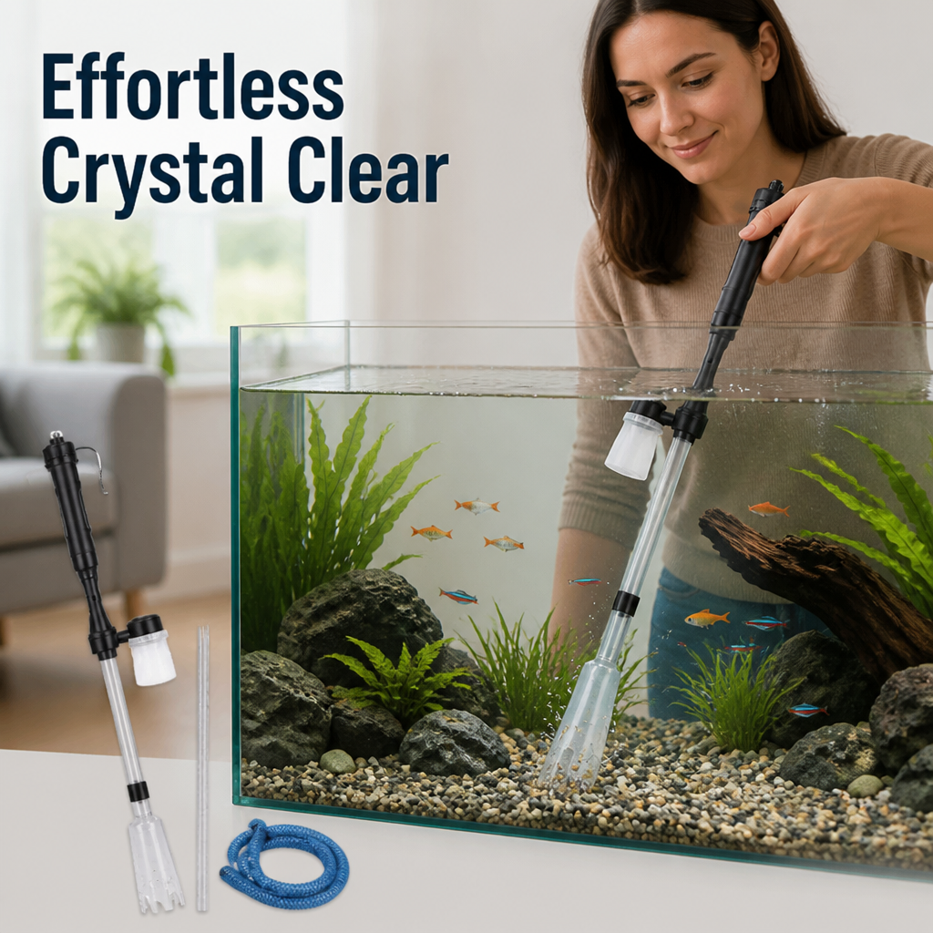 AquaPulse™ — Relax While It Powers Your Aquarium’s Deepest Clean