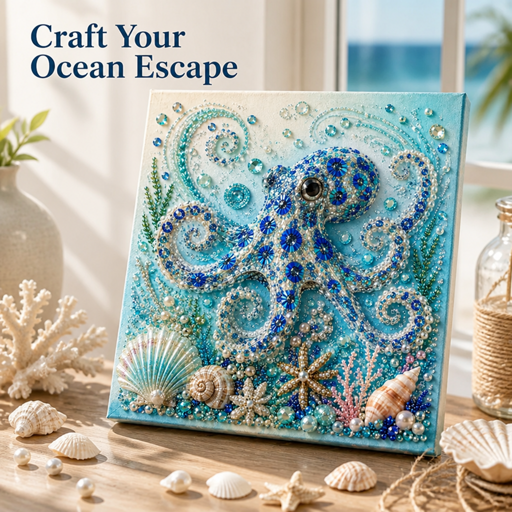 SeaLustre™ Pearl Art Kit — Melt Stress Away with Every Shimmering Pearl You Place