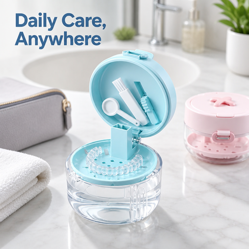 AquaGuard™ — Effortless Retainer Care That Keeps Your Smile Fresh and Ready Everywhere