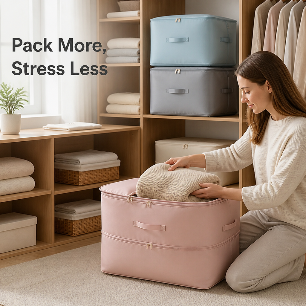 SpaceSavor™ — Reclaim Closet Space and Pack More Without a Vacuum