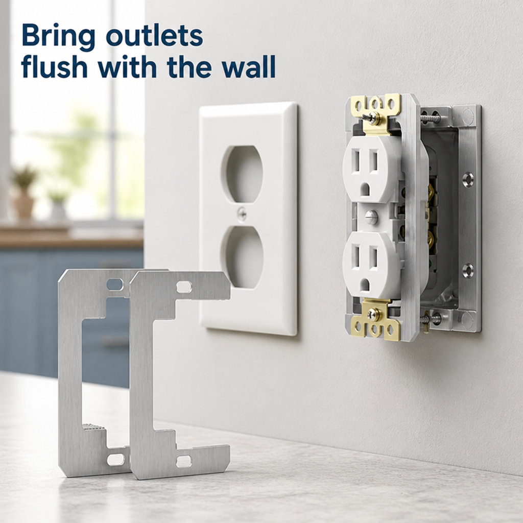 FlushAlign™ — Give Recessed Outlets a Cleaner, More Finished Look Without Reworking the Wall