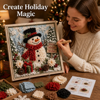 JoyLoom™ 3D Christmas Fabric Art Kit — Create Stunning Holiday Masterpieces Without Sewing or Stress