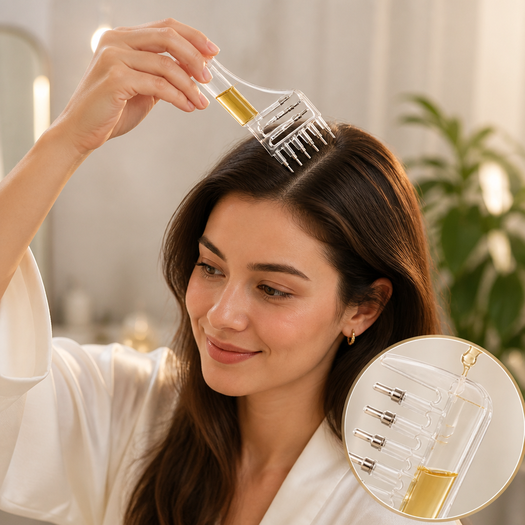 VitaDrain™ — Feel the Power of Perfectly Precise, Mess-Free Scalp Care Every Day