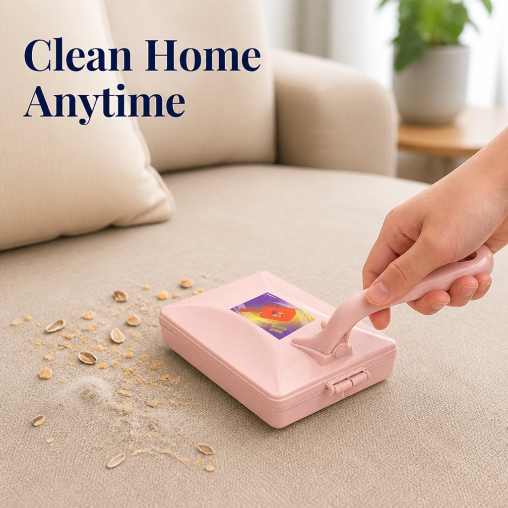SwiftSweep™ Hand Brush — Effortless, Clean Surfaces Without the Strain or Mess