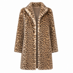 WildFierce™ Leopard Mid-Length Jacket — Ignite Confidence with Lightweight, Cozy Warmth That Commands Attention