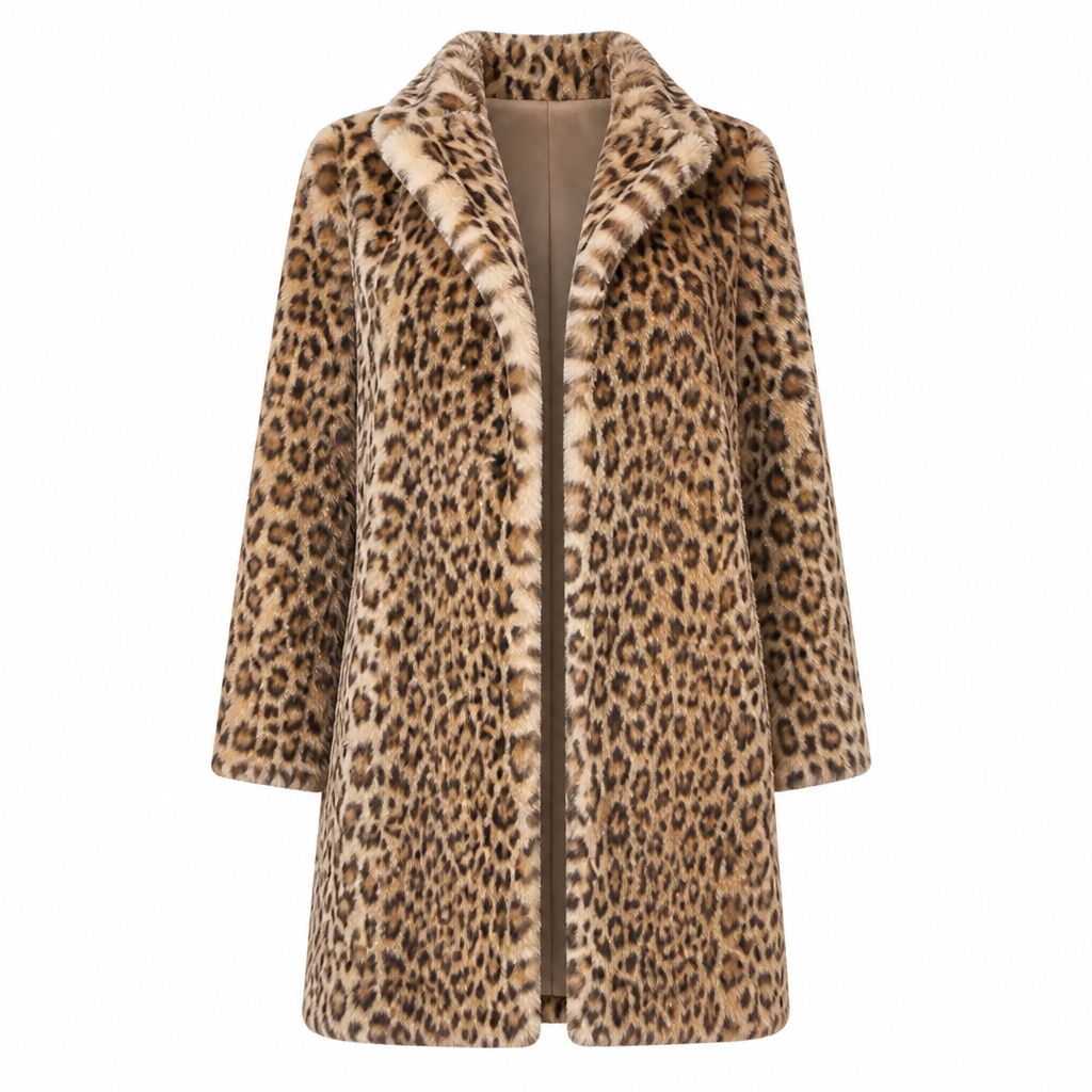 WildFierce™ Leopard Mid-Length Jacket — Ignite Confidence with Lightweight, Cozy Warmth That Commands Attention