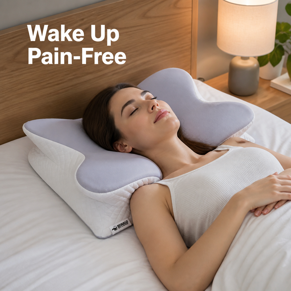 SilkRest™ Contoured Pillow — Wake Up Energized with Pain-Free, Peaceful Sleep