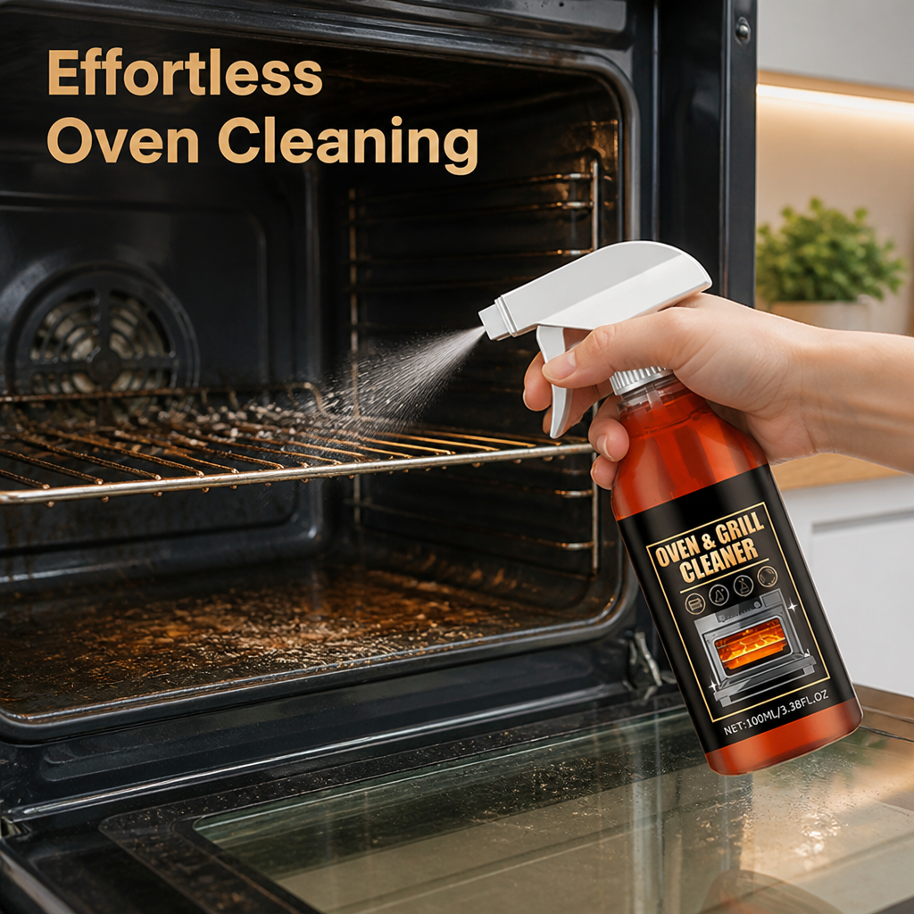 GrimeAway™ Oven & Grill Cleaner — Blast Away Grease and Odors for a Fresh, Stunning Kitchen in Minutes