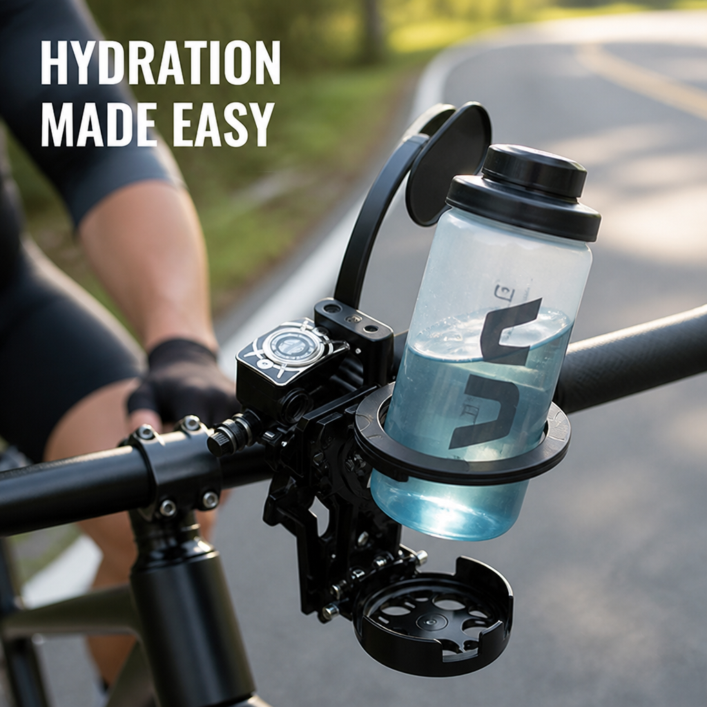 HydraReach™ — Keep Your Drink Secure and Within Easy Reach, Ride After Ride