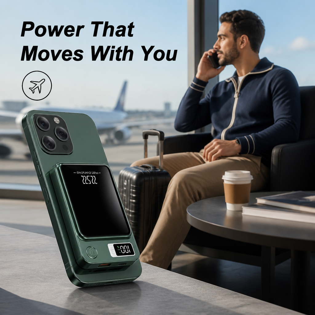 VoltEdge™ Portable Magnetic Wireless Power Bank — Lightning-Speed Power That Keeps You Unstoppable Everywhere You Go