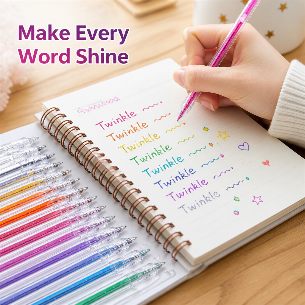 SparkAura™ Gel Pen Set — Ignite Your Creativity with Smooth, Dazzling Color That Lasts