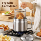 CrispEase™ — Unlock Crispy, Flavor-Packed Frying Without the Mess or Stress