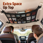 SkyNest™ Overhead Cargo Net — Instantly Clear Your Cabin for Calm, Spacious Drives