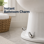 LunaPerch™ — Transform Ugly Bolts into Charming Bathroom Art Instantly