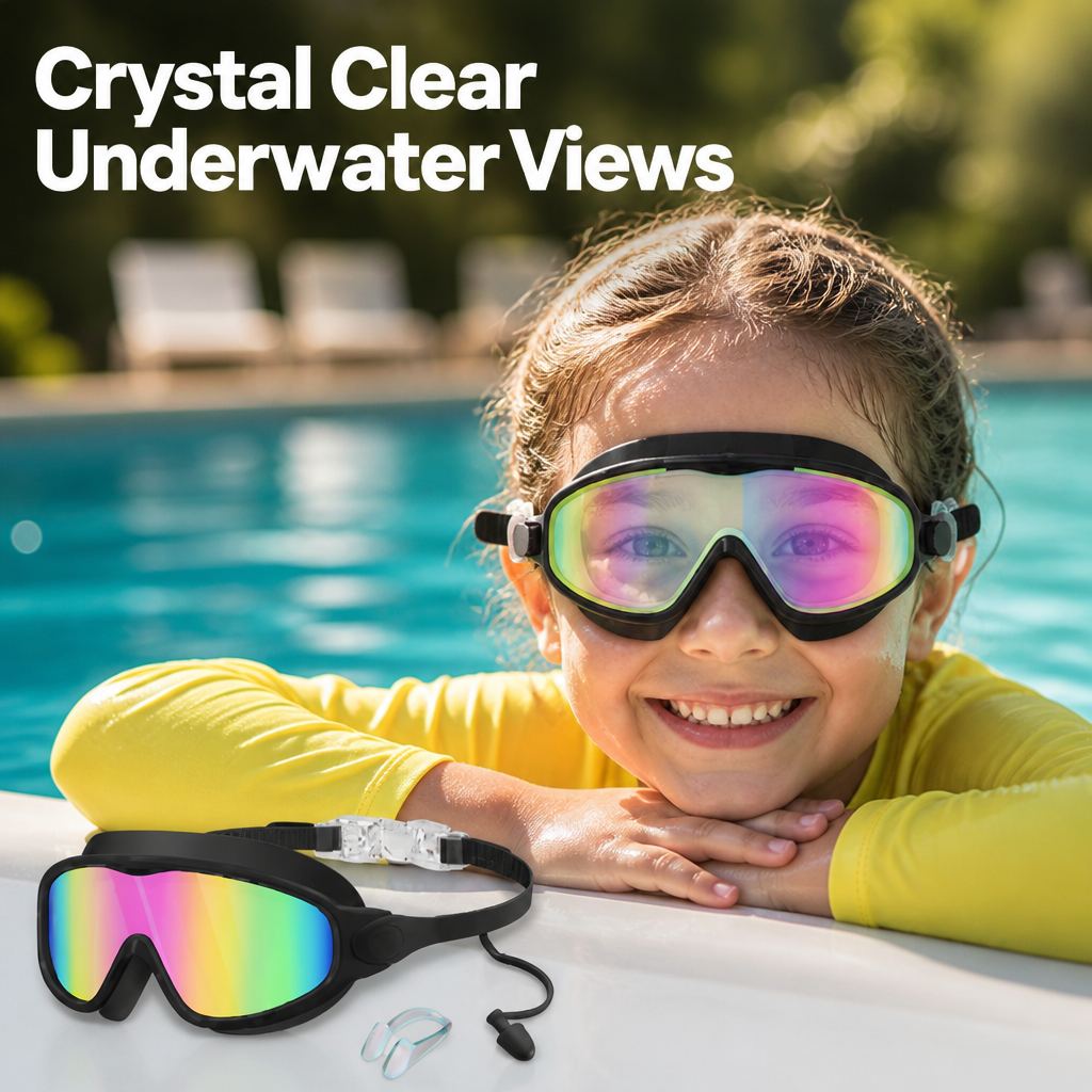 Neruvo™ Goggles — Let Your Child Swim Confidently with Crystal-Clear, Leakproof Comfort