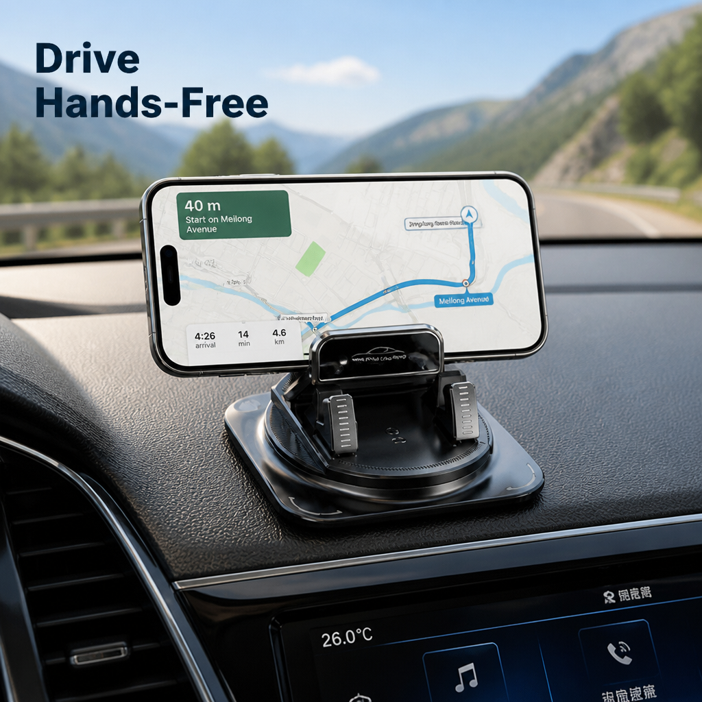 GripNest™ — Lock Your Phone Tight and Drive Stress-Free Every Mile