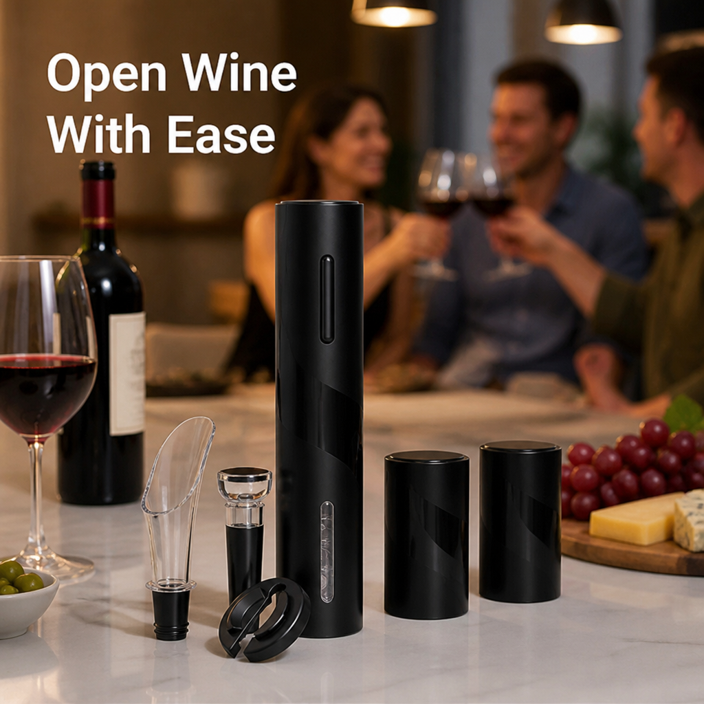 VinoPulse™ — Effortless Uncorking and Flavor That Make You the Life of Every Party